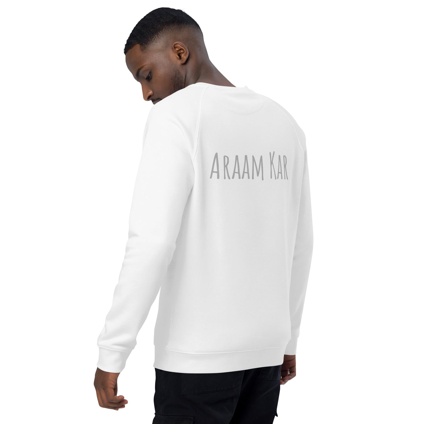 "ARAAM KAR" Unisex organic raglan sweatshirt