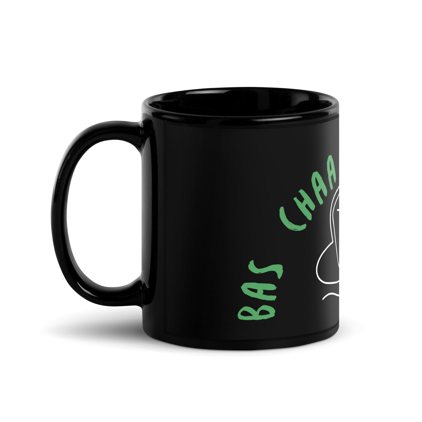 "BAS CHAA DI TALAB SI" Black Glossy Mug