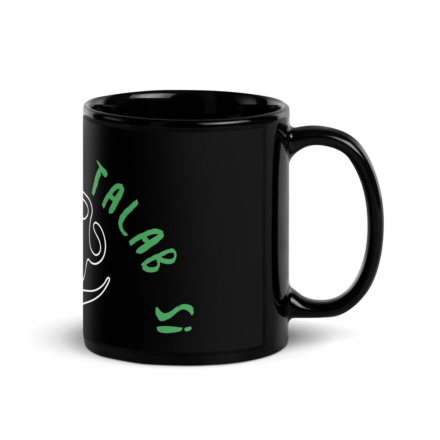 "BAS CHAA DI TALAB SI" Black Glossy Mug