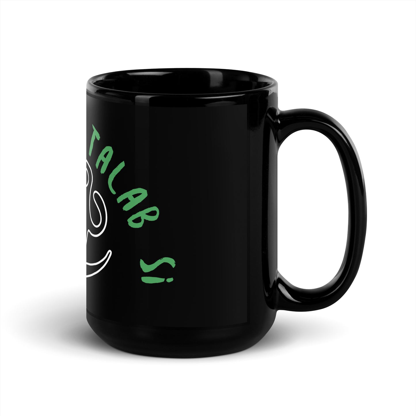 "BAS CHAA DI TALAB SI" Black Glossy Mug