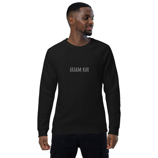 "ARAAM KAR" Unisex organic raglan sweatshirt